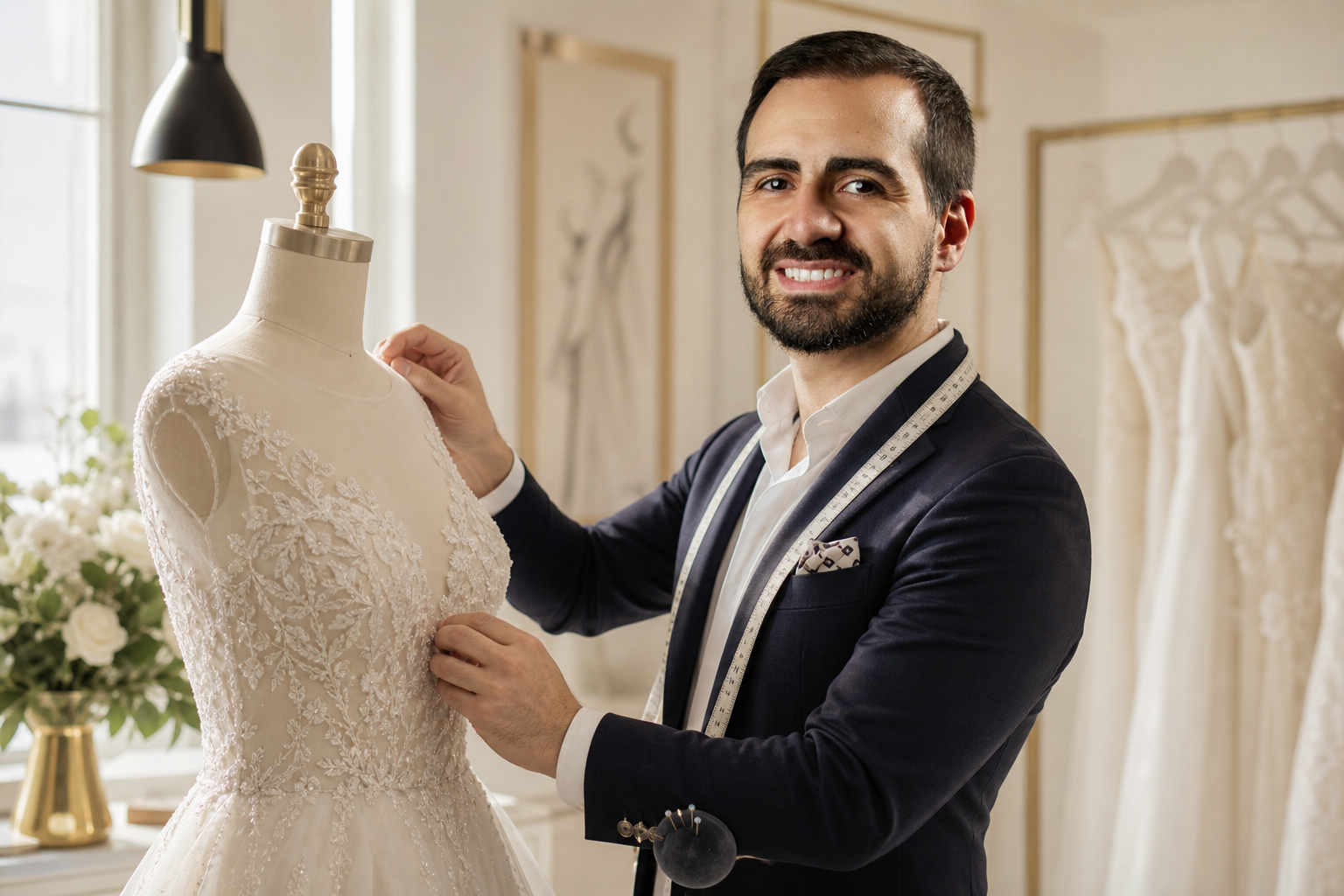 Eric Luciano, estilista do ateliê